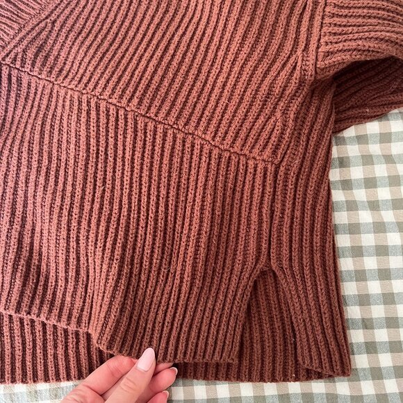 LA Hearts Cropped Side Slit Sweater - Picture 5 of 5